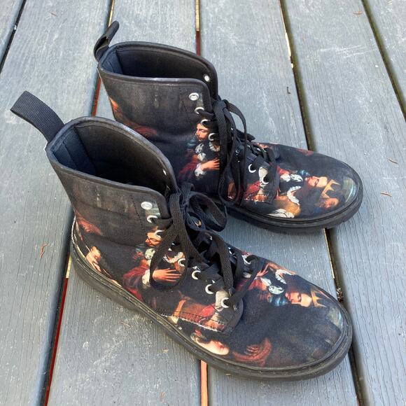 Galartsy Shoes - Galartsy Caravaggio lace up boots, renaissance art whimsigoth grunge indie